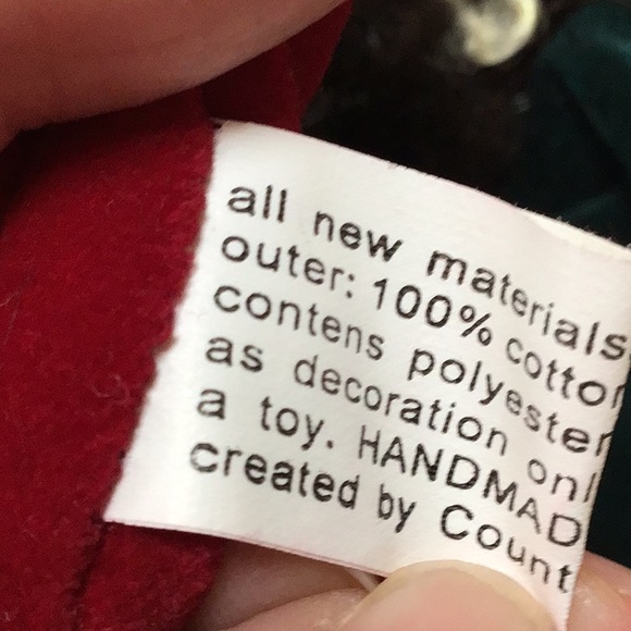 Vintage Soft Sculpture Velvet Knit Stocking Faux Fur Bendable Legs Girl … - Picture 8 of 12